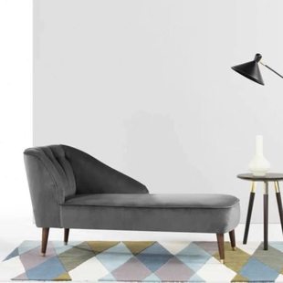 北欧床尾贵妃椅阳台躺椅卧室飘窗沙发躺椅意大利绒布休闲美人榻