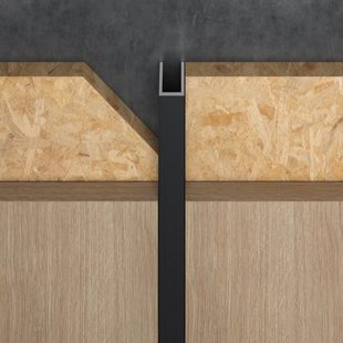 典爵阁背景墙U型收边条封边收口压条包边铝合金属条U条黑色装饰条