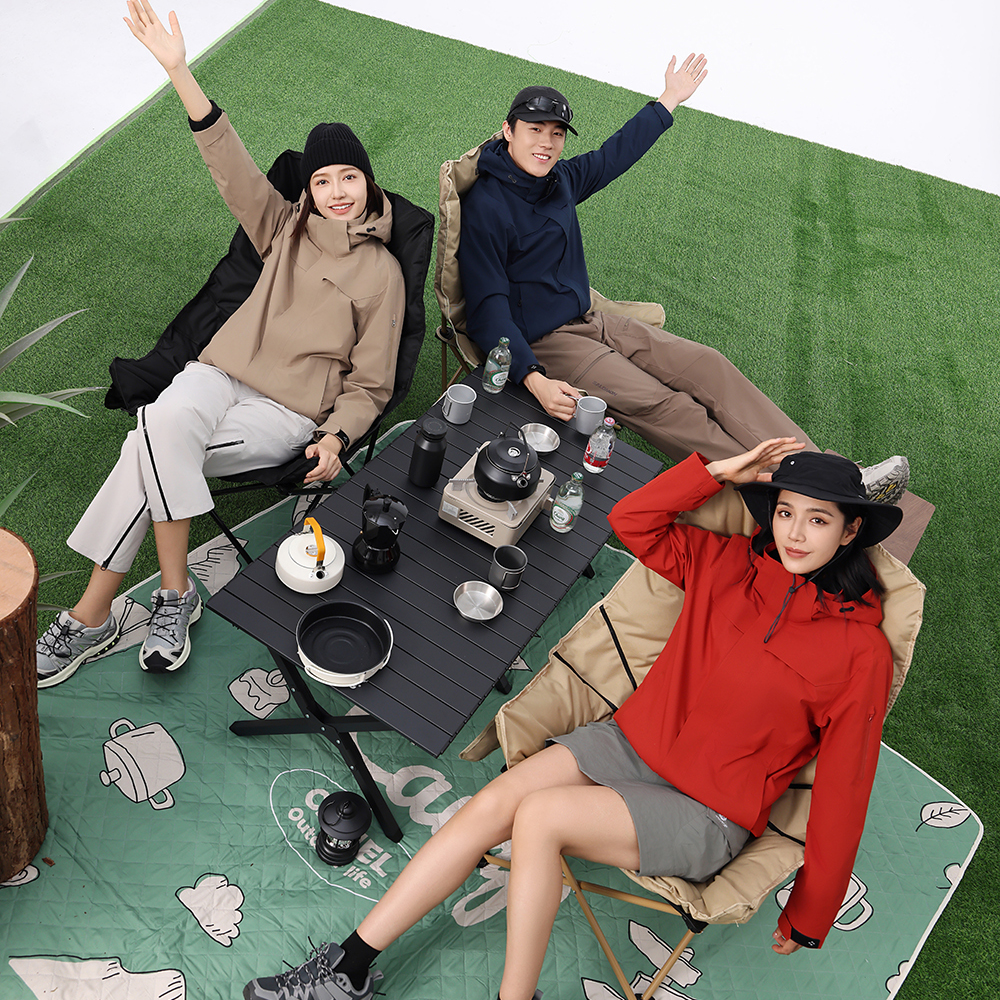 纯色YKK拉链三合一冲锋衣