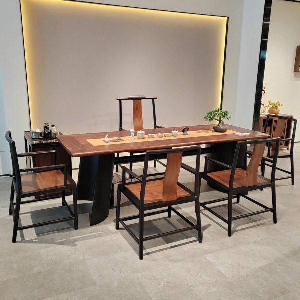 新中式办公室泡茶桌椅组合实木简约茶台功夫茶几禅意茶室现代家具,住宅家具,家用茶台/茶桌,淘宝优惠券,粉丝福利购,淘宝优惠卷