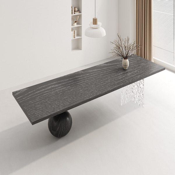 新中式碳化实木书桌客厅茶台阳台泡茶桌白蜡木亚克力公桌子,商业/办公家具,茶台/茶桌,淘宝优惠券,粉丝福利购,淘宝优惠卷