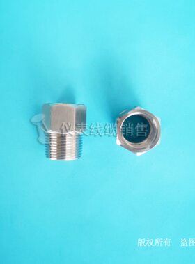 m21.5pt3仪表转/接头转换n*2  不锈钢 螺纹外4内螺纹