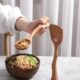 粉家用大子立榉木勺可森林饭米饭两用创意风简约铲干人汤勺嗦专用