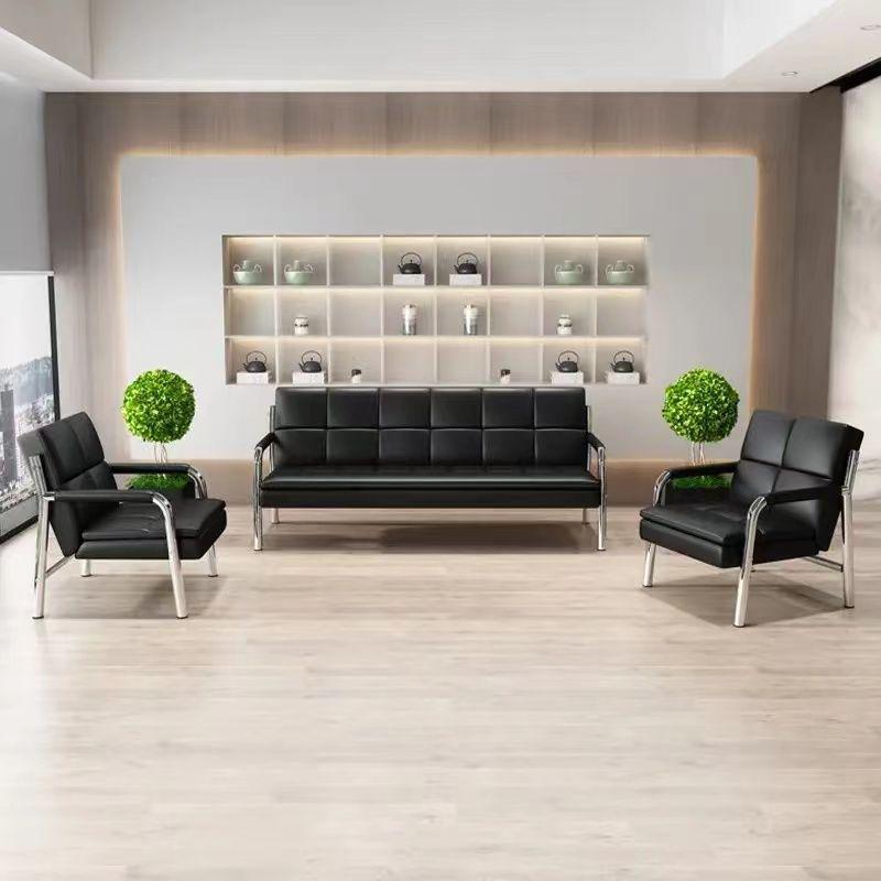 高档商务沙发可接待办公室v简约沙发会客休闲皮艺沙发包邮到家