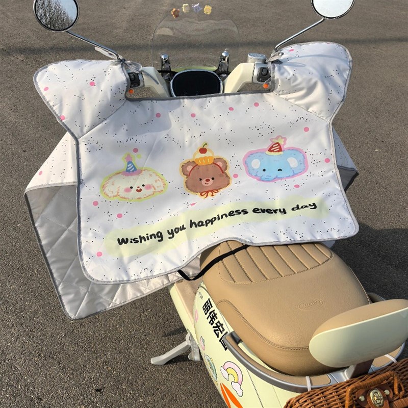 电动车挡风被夏季薄款四季通v用2025年新款薄款遮阳防风罩防紫外