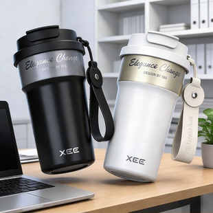 兔兔萌主316L不锈钢大容量保温杯女士新款高颜值带盖水杯便携杯子