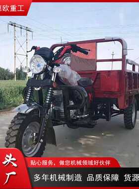 Africa Gasolinemotor tlicycle小型三轮汽油车工地运输自卸