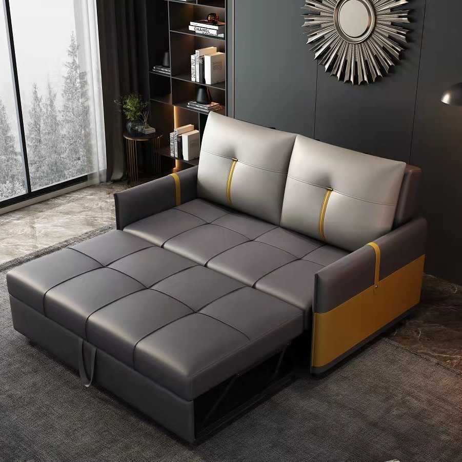 沙发床两用可折叠小户型轻奢多功能坐卧双人客厅网红款免洗科技布