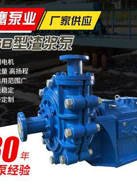 ZGB型渣浆泵高铬合金煤矿铁矿泥浆泵渣浆泵耐磨矿用大型抽沙泵