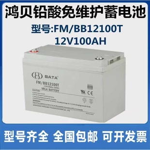 免维护EPS BABY BB12100T UPS电源直流屏 鸿贝蓄电池12V100AH