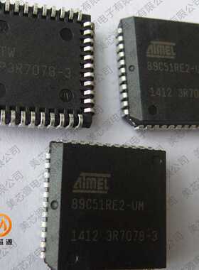 微控制器芯片AT89C51RE2-SLSUM 89C51RE2-UM PLCC-44 原装进口货