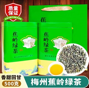 头春新茶广东梅州蕉岭黄坑柴火绿茶叶猪兜窝客家绿茶500g袋装浓香