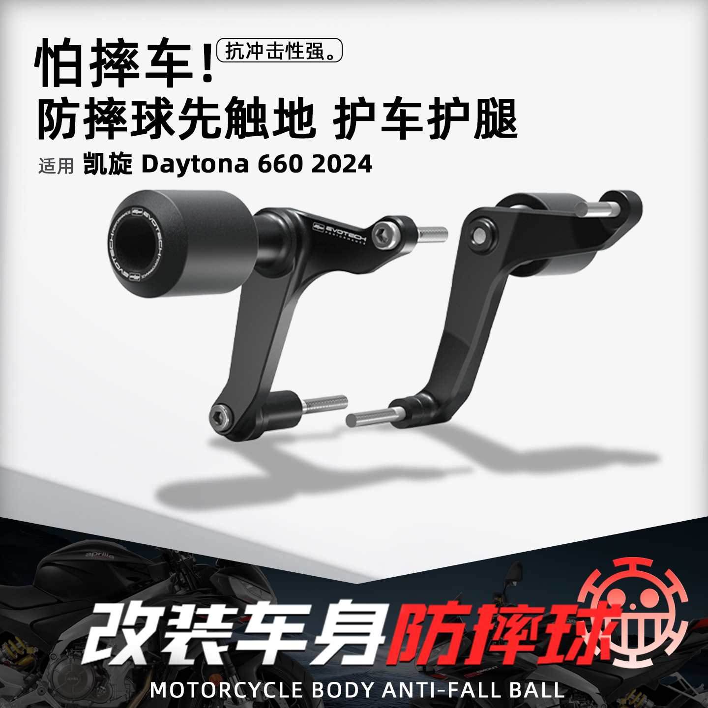 凯旋Daytona660摩托改装EP防摔球