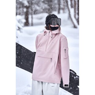 awka滑雪服女款卫衣单板冬季3L防风防水男士外套上衣雪地好看