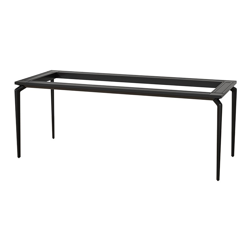 悬浮铝合金实心桌腿岩板餐桌支架大理石桌架玻璃台脚架子瓷砖底座