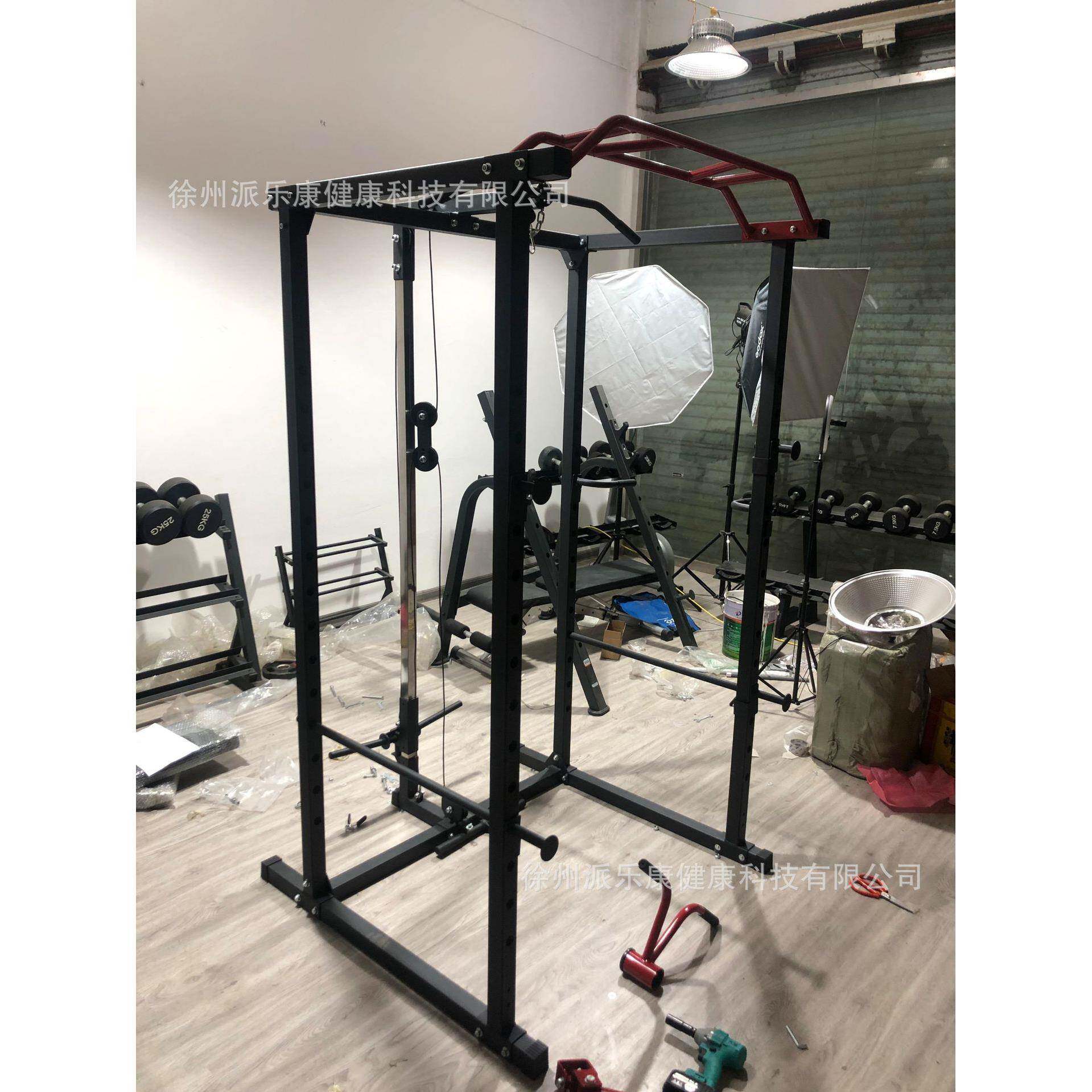 家用深架框式龙门架健身杠铃006架卧推健腹肌架蹲合材健身器训练