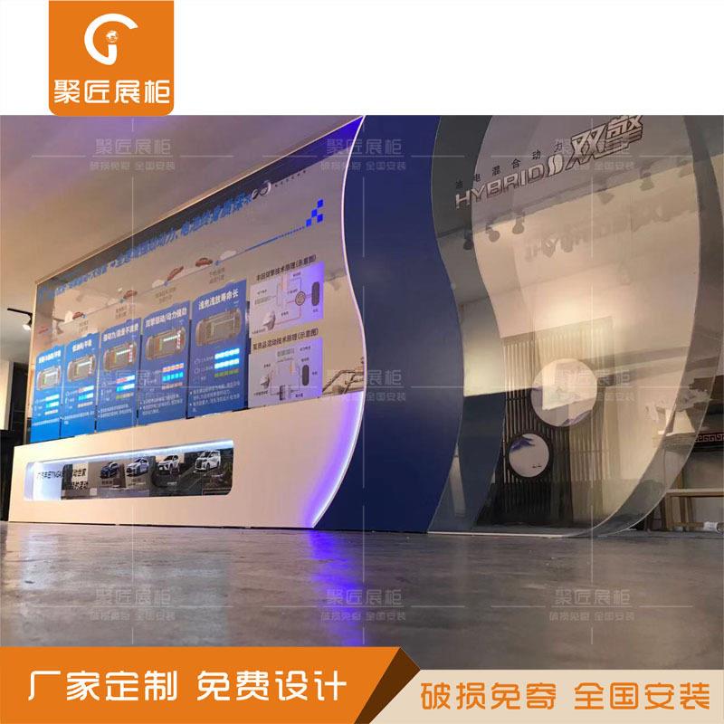 新能源汽车柜模型展柜聚匠池发演动机流程试台透明续航功电能展示