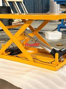 hoular小型微型电缸升降机100kg电动推杆升降平台台面800x500mm