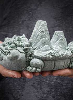 工厂青砂石朕的江山创意茶玩摆件盆景鱼缸装饰品茶室桌面茶宠摆设