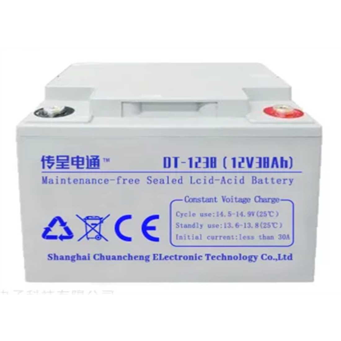 传呈电通蓄电池DT-1238 贫液式免维护型 银行业务系统UPS不间断电图片