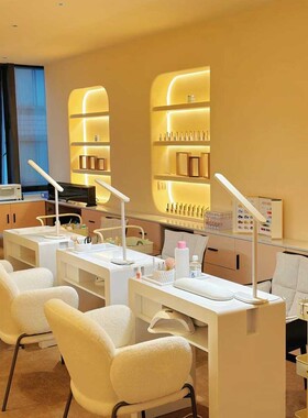 时尚网红美甲桌椅套装简约韩式经济型美甲店桌子日式单双人美甲台