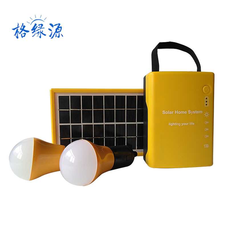 跨境供应太阳能小系统3W太阳能发电系统太阳能照明小系统光伏发电