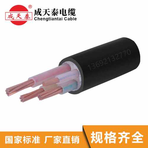 厂家直销直供国标成天泰电缆YJV 3X10+1X6mm2