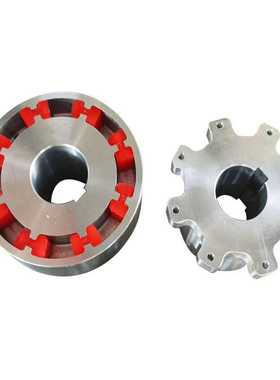 H块型联轴器HTLA弹性块联轴器HTLB350弹性块H块接管联轴器大扭矩