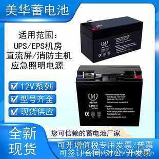 MEIHUA美华蓄电池6-GFM-100-12V24 38 40 65 120AH机房直流屏专用
