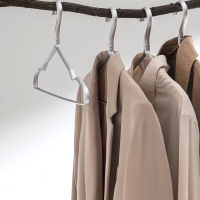 铝合金衣架卧室家用金属挂衣架轻奢无痕防滑衣架子防肩角鼓包衣撑