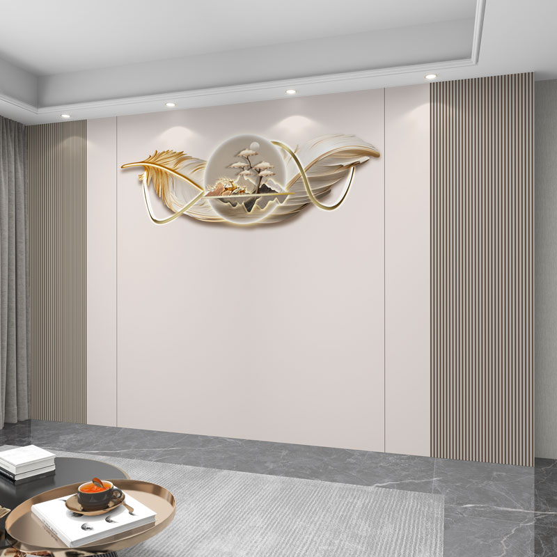 墙纸定制3d立体现代轻奢电视背景墙壁纸客厅壁布格U栅墙布卧室壁