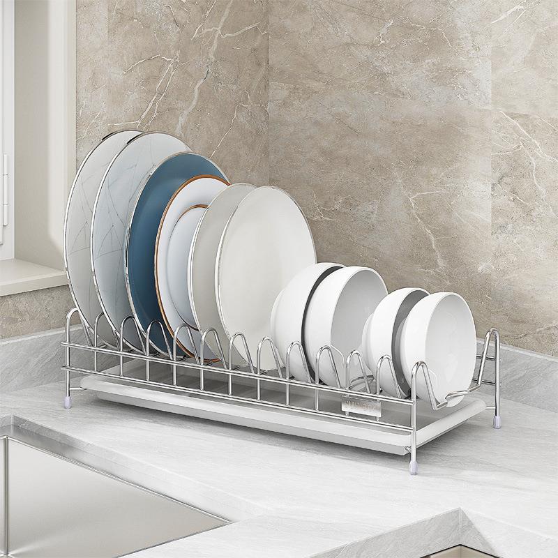 碗架单层厨房置物架沥水架沥水篮碟架304不锈钢置漏水篮 K-811