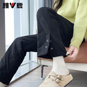 雅鹿羽绒裤 保暖休闲哈尔滨东北防寒棉裤 女外穿2025新款 冬加厚时尚