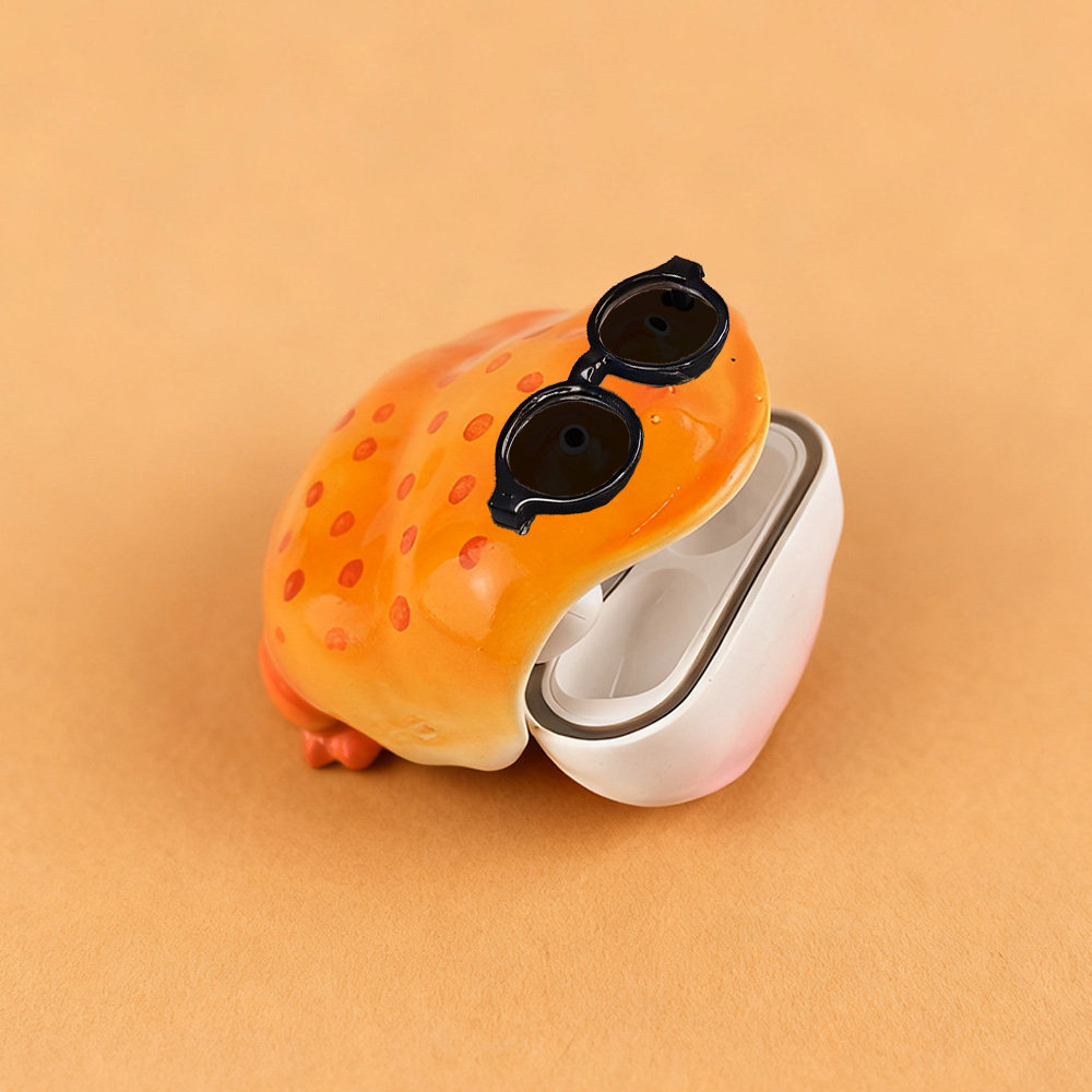 丑蛙耳机壳手工苹果airpods耳机保护套癞蛤蟆耳机盒青蛙小众高级,节庆用品/礼品,创意/设计玩具,淘宝优惠券,粉丝福利购,淘宝优惠卷