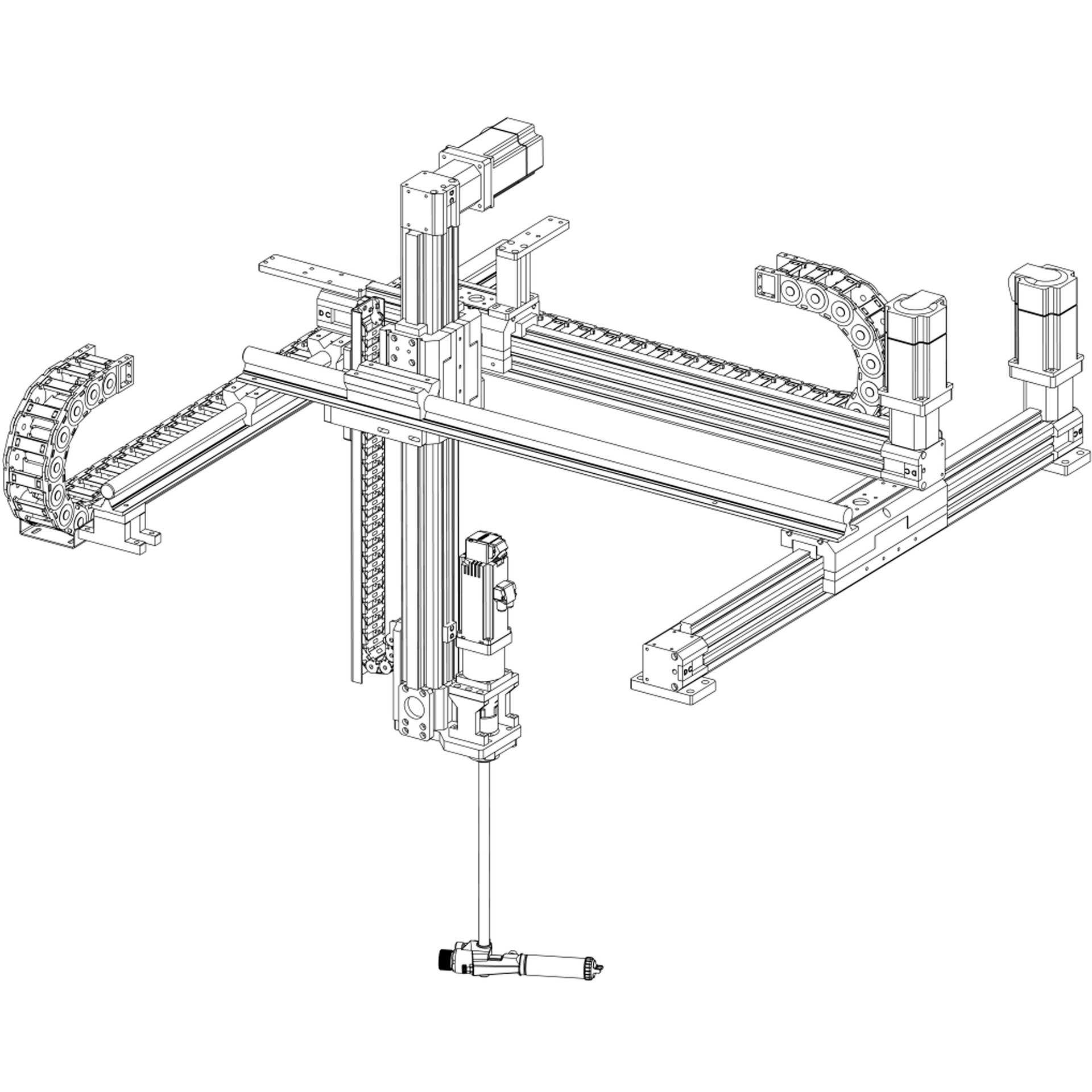 同步带步进伺服驱动单轴多轴十字XYZ模组 直线导轨线性滑台模组
