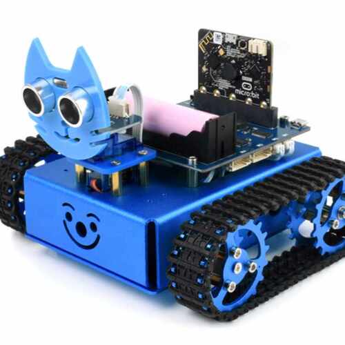 KitiBot for micro:bit V2 履带智能机器人 配套有多款功能模块