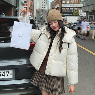 2025年新款羽绒棉服女冬季短款韩版宽松加厚棉衣棉袄休闲时尚外套