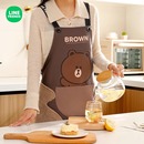 擦手围裙厨房家用2025新款 防水做饭工作服女围腰餐饮