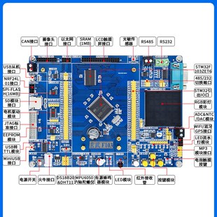 玄武 STM32Fd103zet6开发板stm32开发板stm32f103开发板学习板