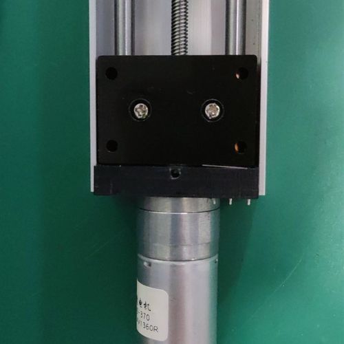 Y370型 直流减速电机 直线导轨滑台 U型槽静音铜T套光轴带限位开