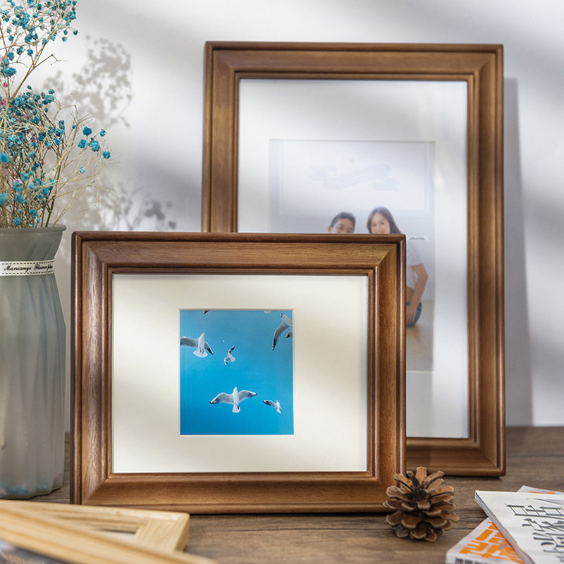 欧式7寸6 8 10 12 16 a4相册像框挂墙定制画框洗照片X做成相框摆