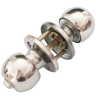 卫生间球锁塑钢j门铝合金门锁浴室门锁 三杆三叉式球形锁压把