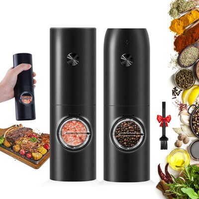 Automatic Electric Mill Pepper And Salt Grinder With LED Lig
