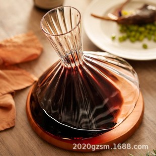 葡萄酒陀螺醒酒瓶 家用便捷轻奢红酒醒酒器 不倒X翁旋转倒酒器
