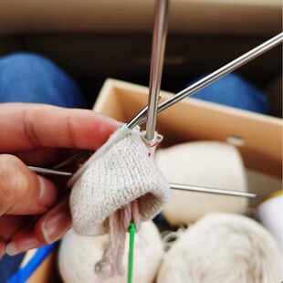 针婴儿鞋不锈钢新款同款针织短棒针你专用15cm抖音邮迷空心双尖包