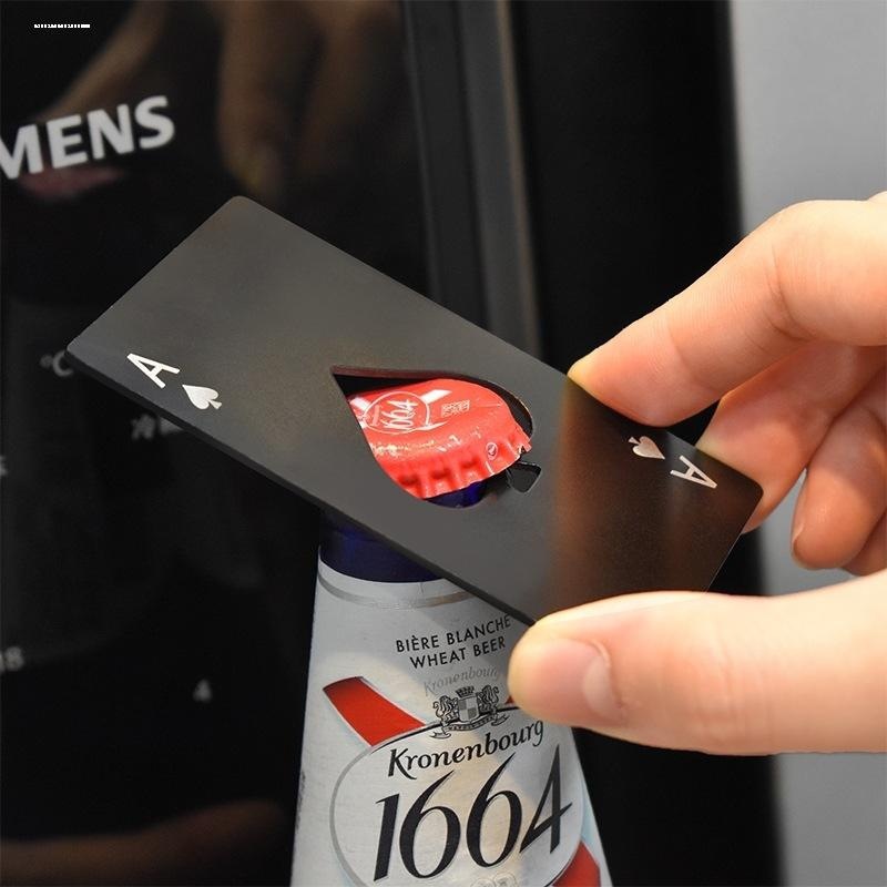 无聊了就用黑桃A开瓶啤酒！创意