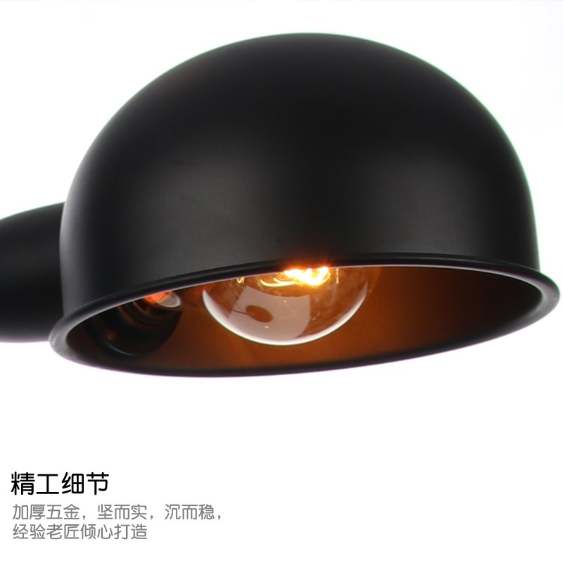 美式北欧简约伸缩双臂客厅沙发卧室床头书房轻奢立式阅读调节台灯