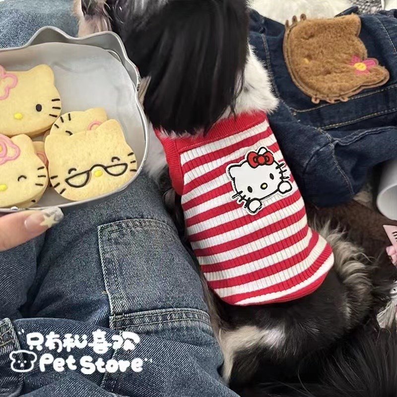 泰迪比熊雪纳瑞宠物小型幼犬博美背心猫咪夏季吊带小狗狗薄款衣服
