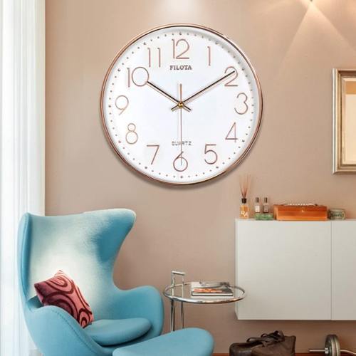 立体数字现代时尚简约挂钟卧室客厅办公静音时钟挂表创意石英钟表