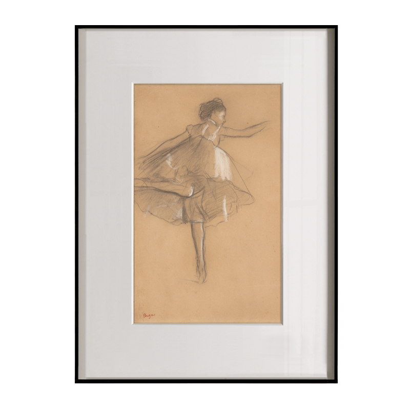德加版画简约素描舞蹈艺术装饰画沙发卧室书房壁画设计软装挂画图片